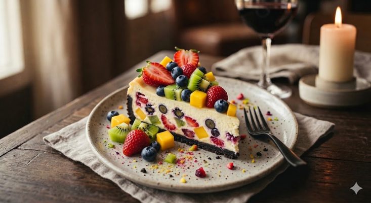 cheesecake trái cây tươi mát