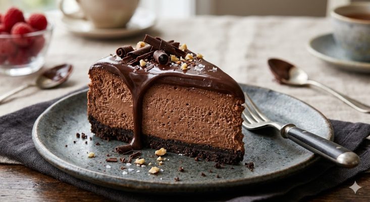 bánh cheesecake chocolate béo mịn