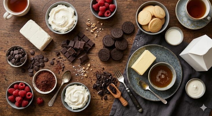 bánh cheesecake nguyên liệu chuẩn