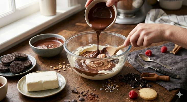 cách làm bánh cheesecake chocolate tại nhà