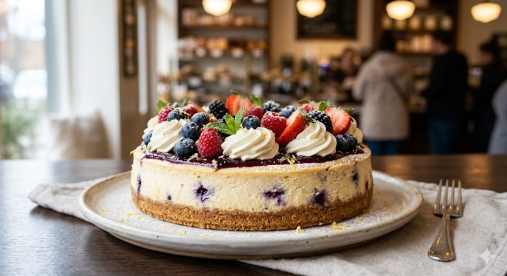 cheesecake đẹp trang trí tinh tế